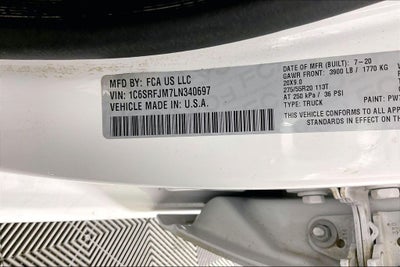 2020 RAM 1500 Laramie