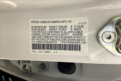 2018 Honda Accord Touring