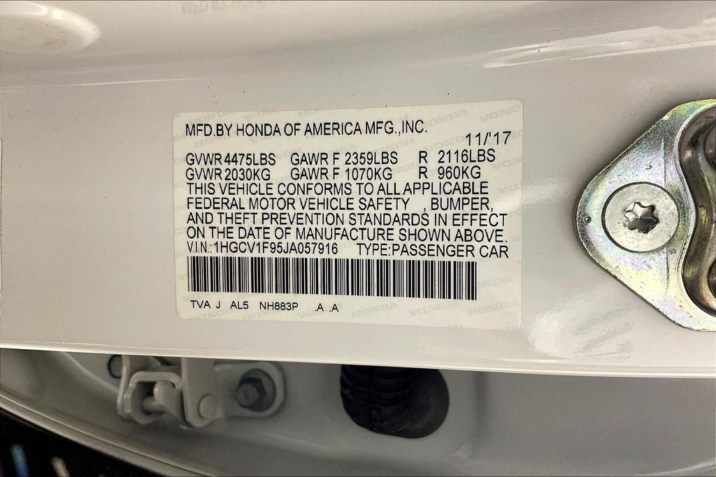 2018 Honda Accord Touring