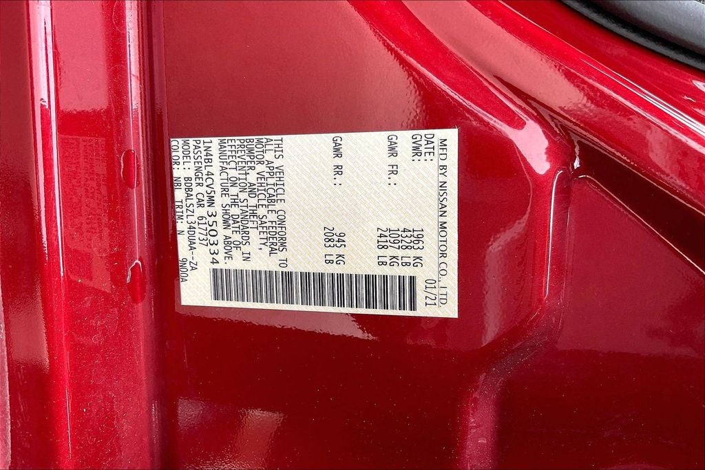 2021 Nissan Altima 2.5 SR