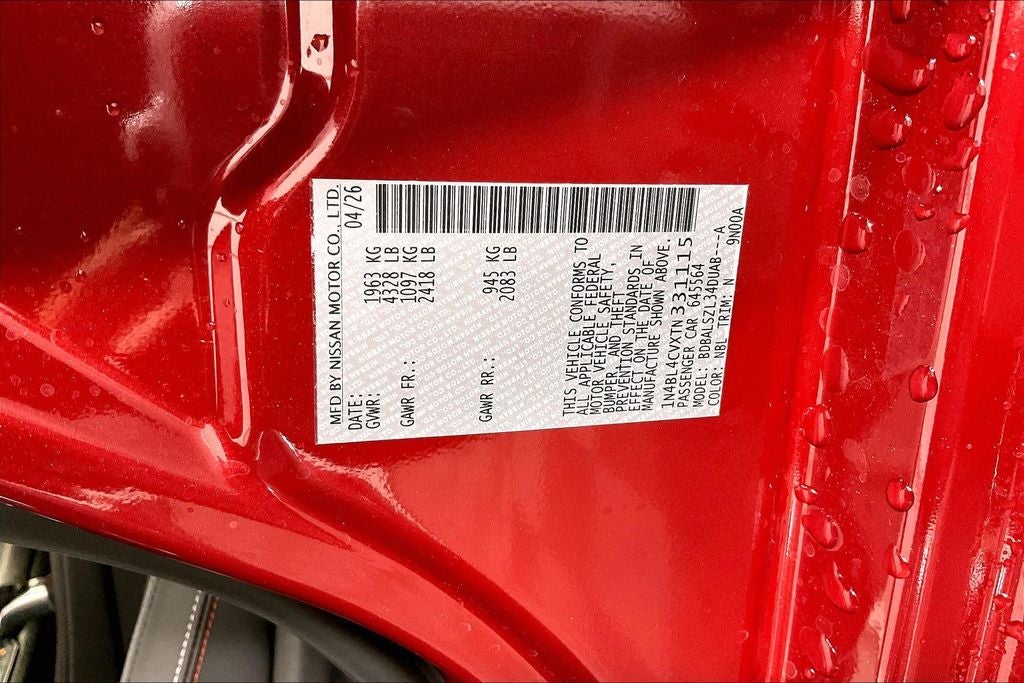 2026 Nissan Altima SR