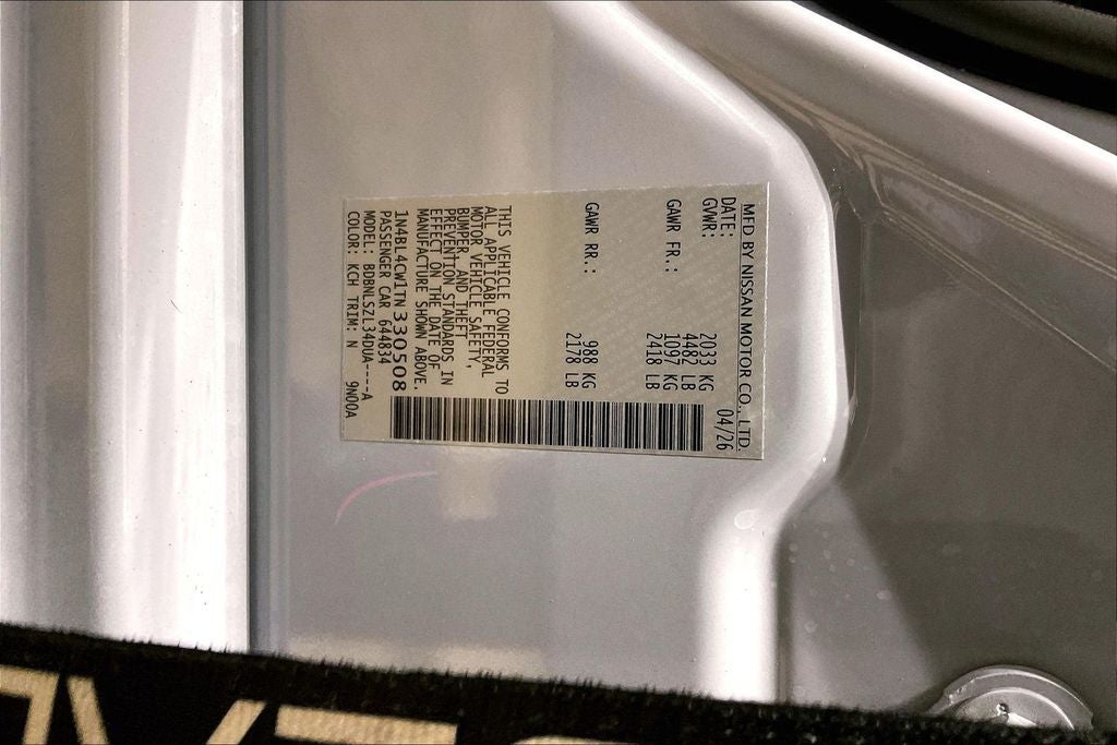 2026 Nissan Altima SR