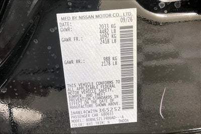 2026 Nissan Altima SR Midnight Edition®