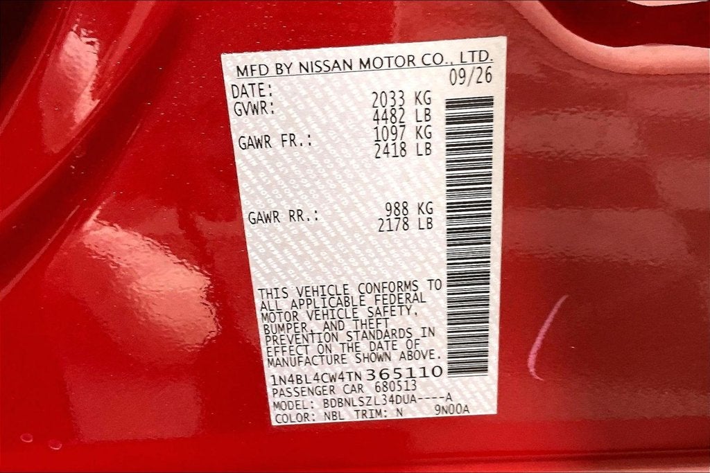2026 Nissan Altima SR