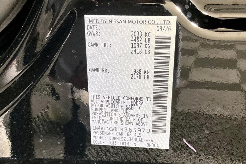 2026 Nissan Altima SR Midnight Edition®