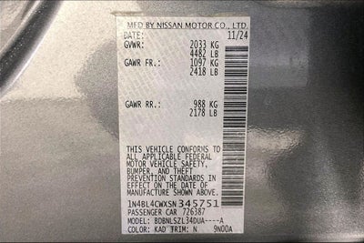2025 Nissan Altima 2.5 SR