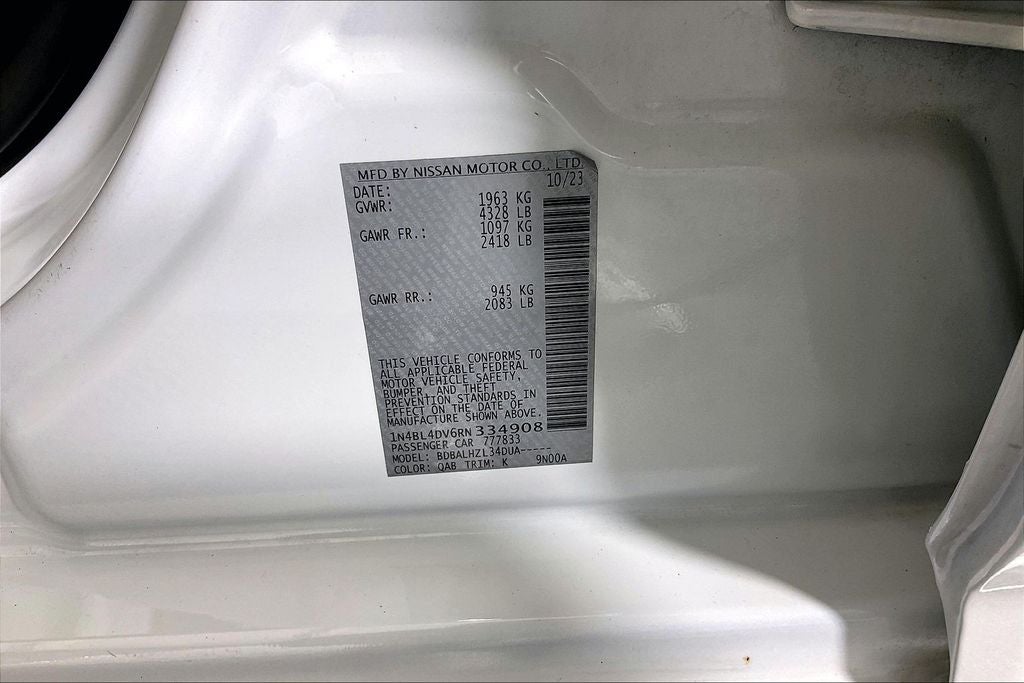 2024 Nissan Altima 2.5 SV