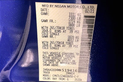 2021 Nissan Titan SV