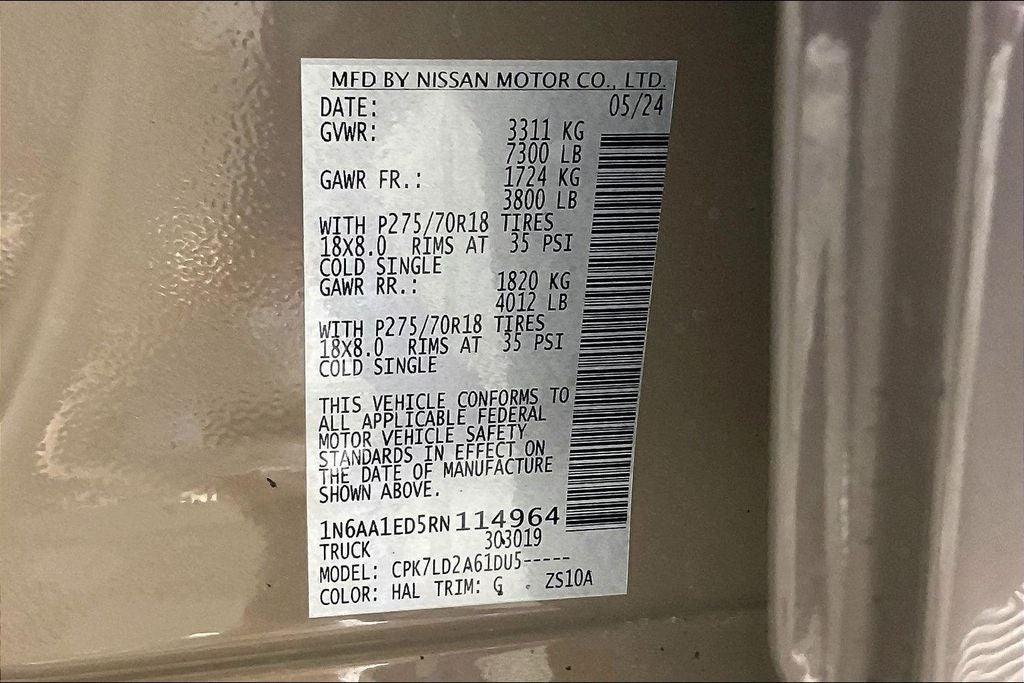 2024 Nissan Titan PRO-4X