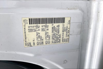 2018 Nissan NV2500 HD SV High Roof