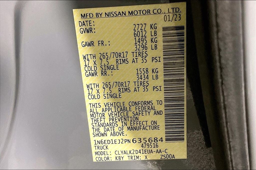2023 Nissan Frontier PRO-X