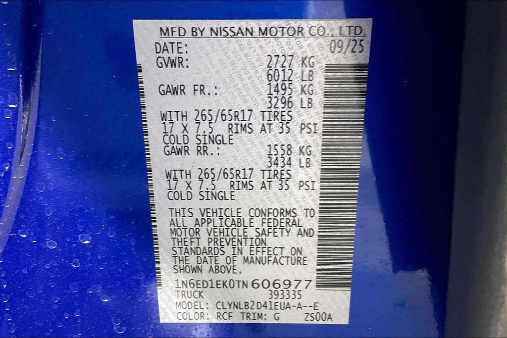 2026 Nissan Frontier SV