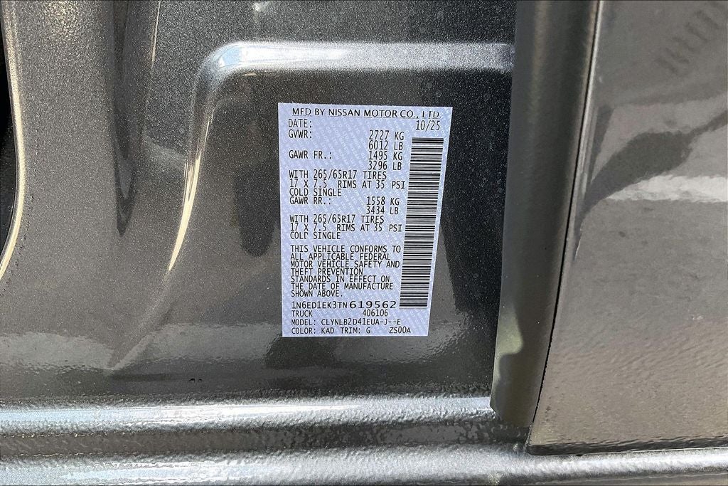 2026 Nissan Frontier Crew Cab SV