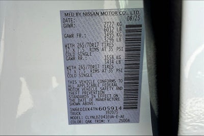 2026 Nissan Frontier Crew Cab PRO-4X®