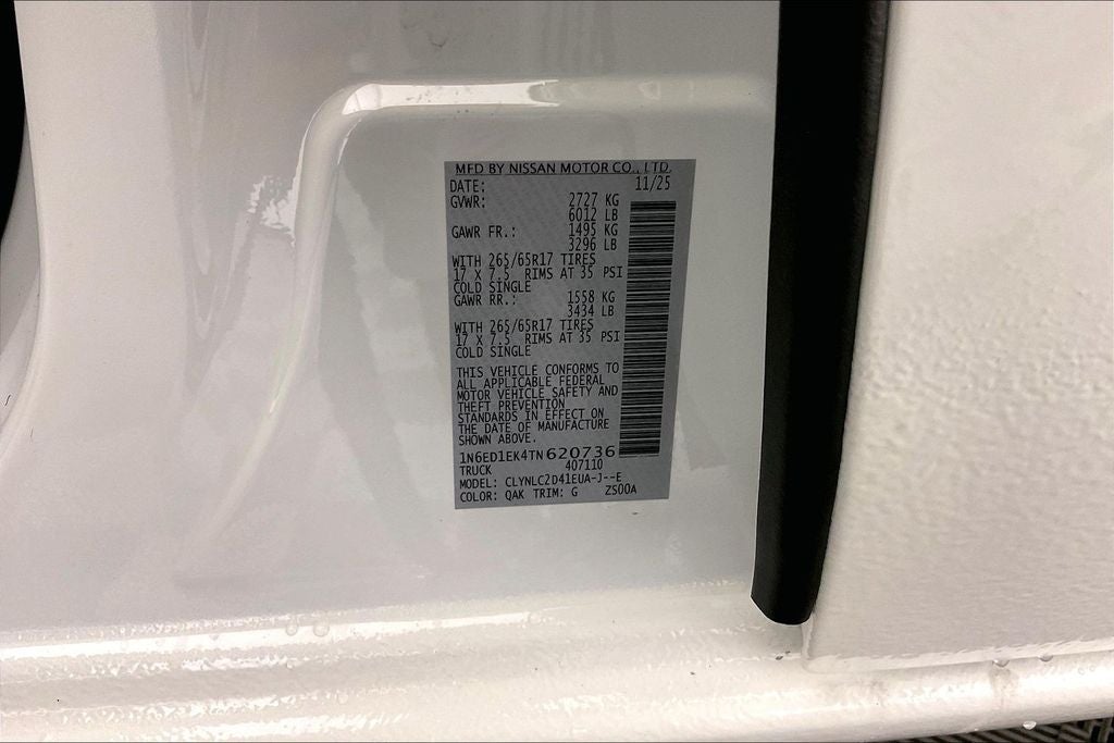 2026 Nissan Frontier Crew Cab SV