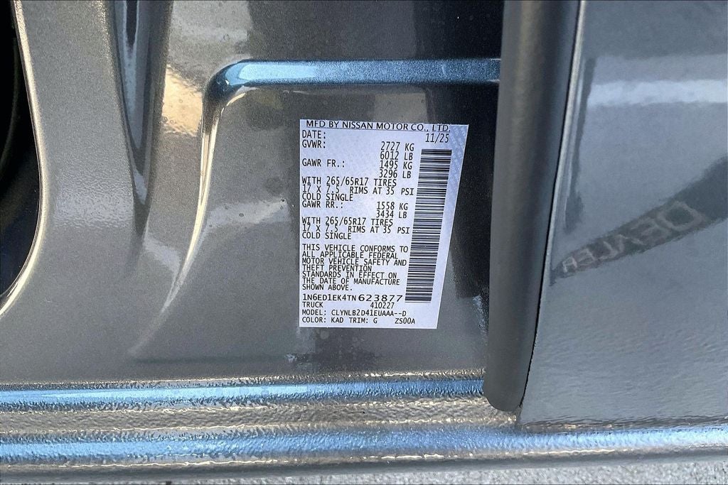 2026 Nissan Frontier Crew Cab SV