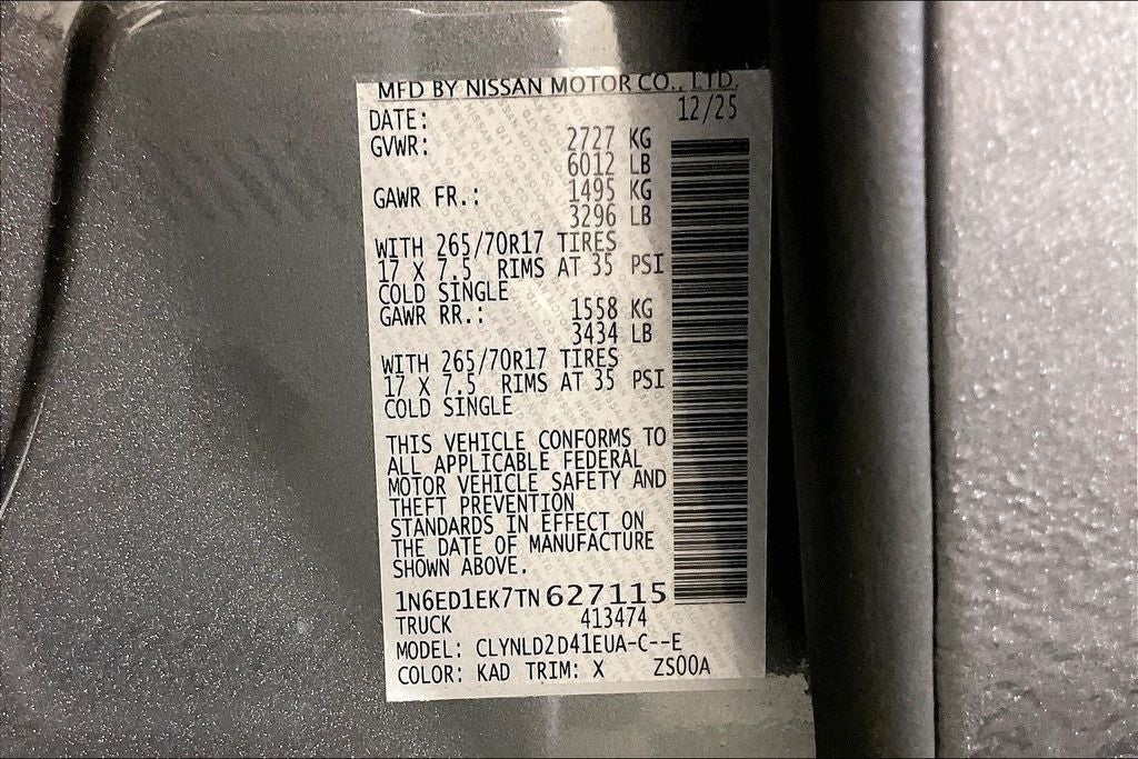 2026 Nissan Frontier Crew Cab PRO-4X®