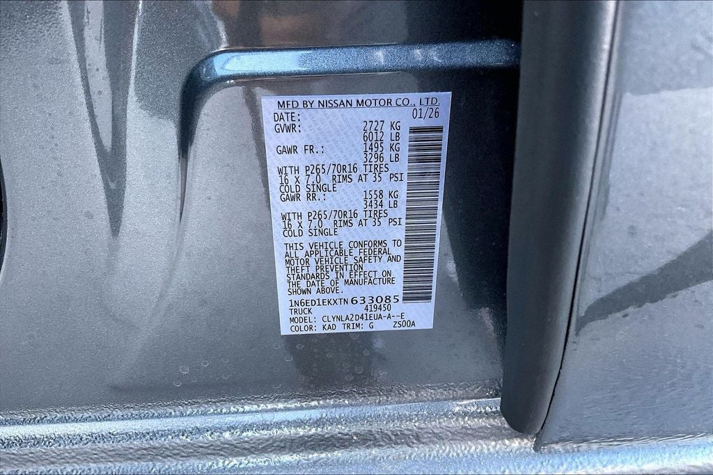 2026 Nissan Frontier Crew Cab S