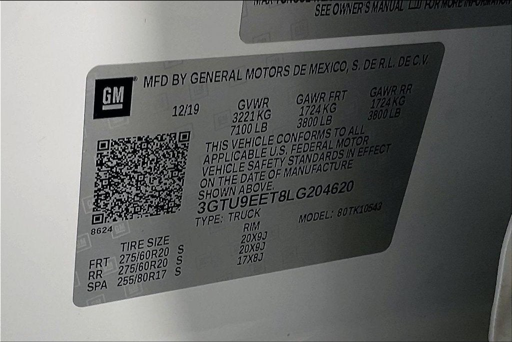 2020 GMC Sierra 1500 AT4