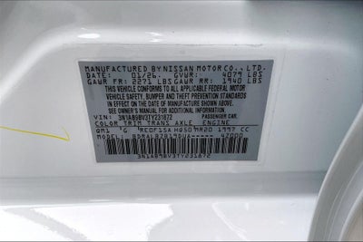 2026 Nissan Sentra S