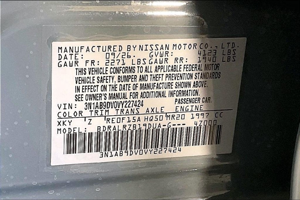 2027 Nissan Sentra SR Midnight Edition
