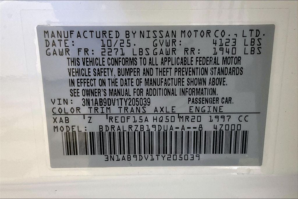 2026 Nissan Sentra SR
