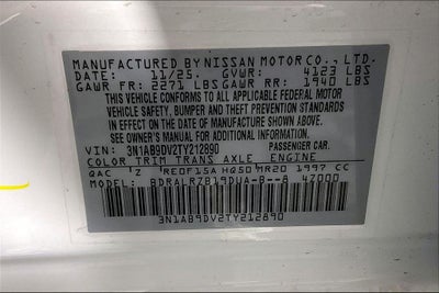 2026 Nissan Sentra SR