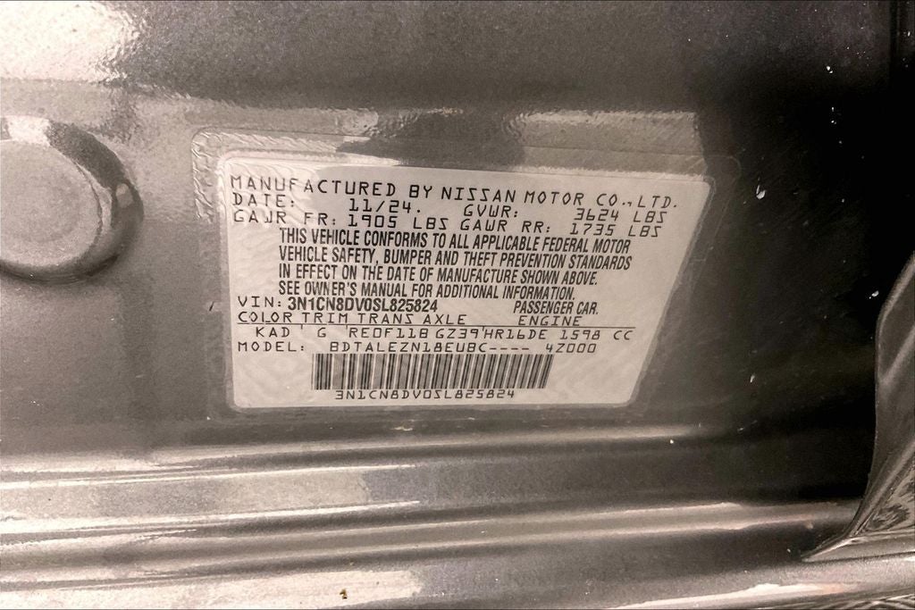 2025 Nissan Versa 1.6 S
