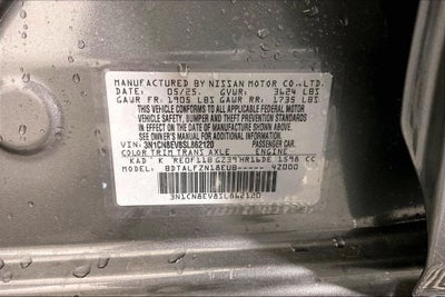 2025 Nissan Versa 1.6 SV