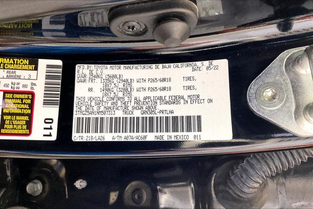 2022 Toyota Tacoma Limited V6