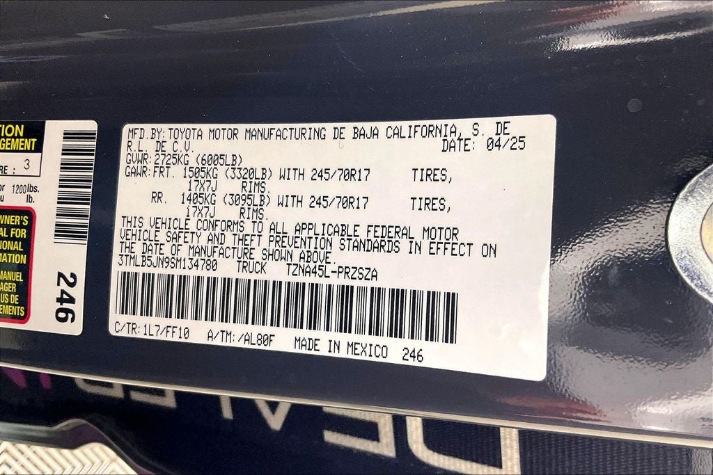 2025 Toyota Tacoma SR5