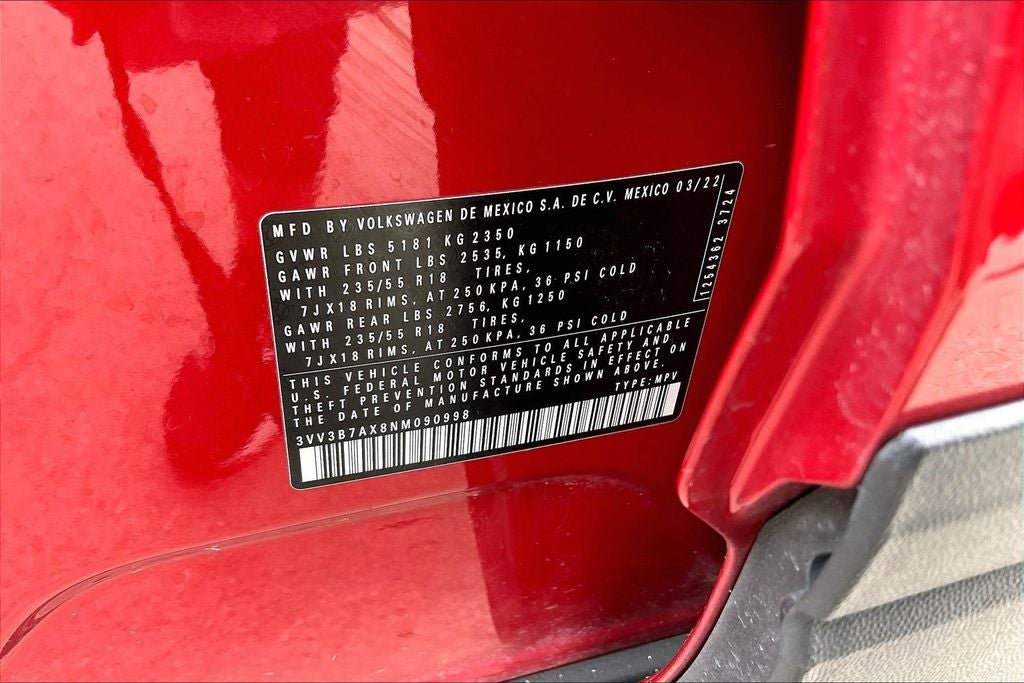 2022 Volkswagen Tiguan 2.0T SE