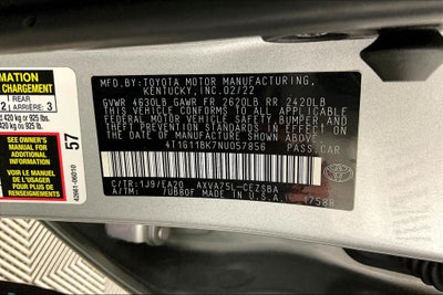 2022 Toyota Camry SE