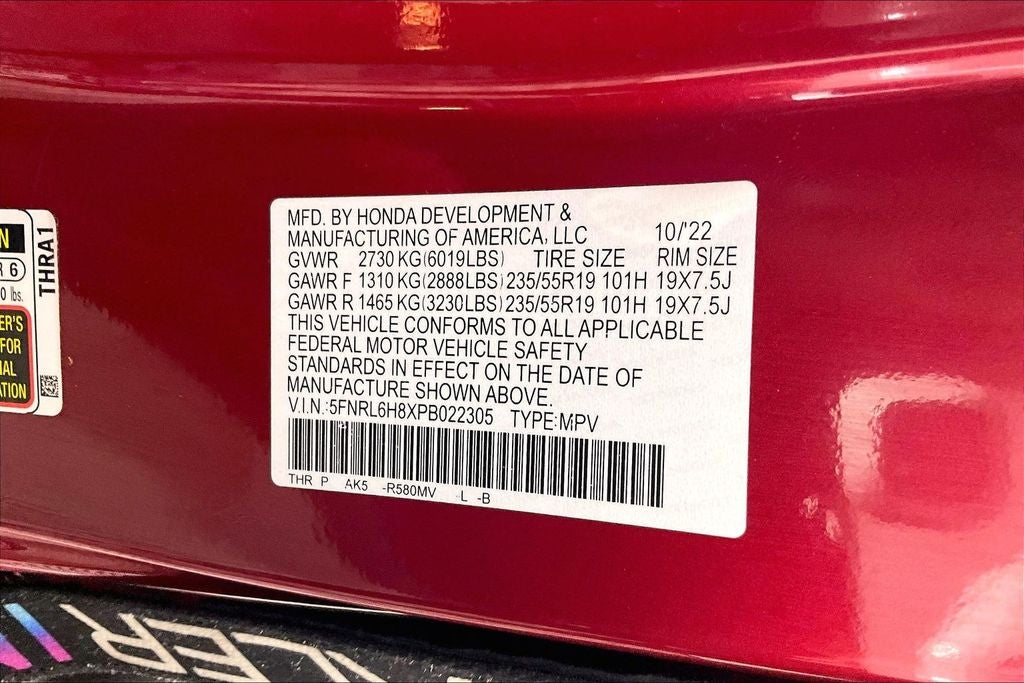 2023 Honda Odyssey Touring