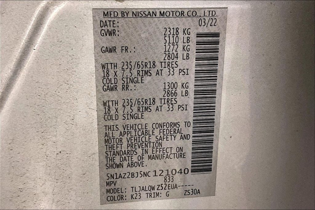 2022 Nissan Murano SV