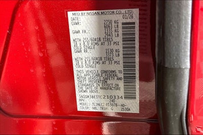 2026 Nissan Pathfinder SV