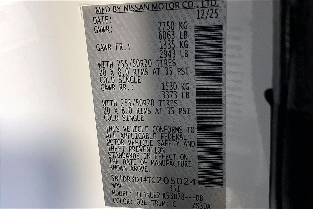 2026 Nissan Pathfinder Platinum