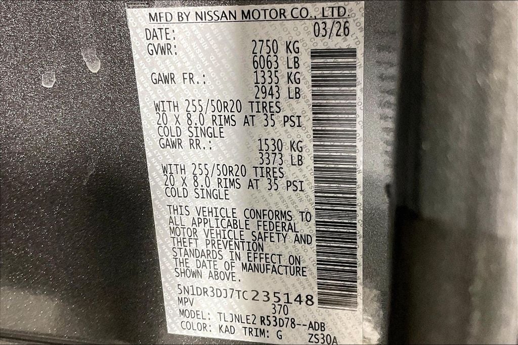 2026 Nissan Pathfinder Platinum