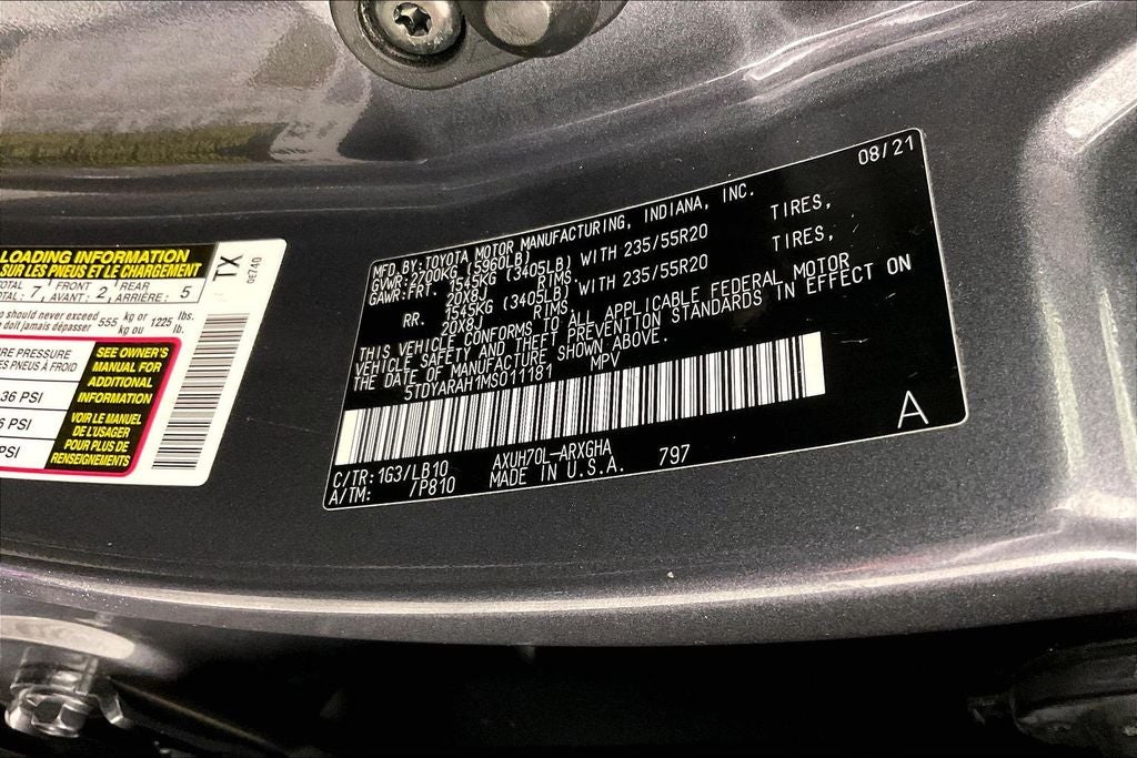 2021 Toyota Highlander Hybrid Limited