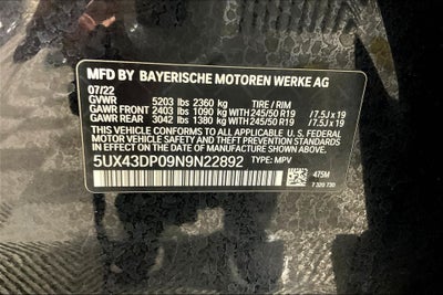 2022 BMW X3 sDrive30i