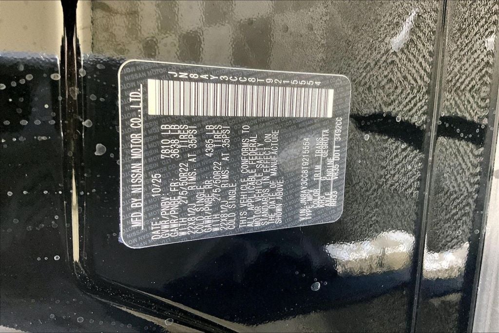 2026 Nissan Armada Platinum Reserve