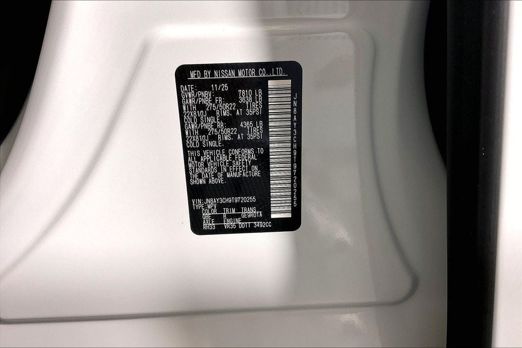 2026 Nissan Armada Platinum Reserve