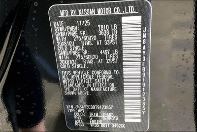 2026 Nissan Armada Platinum