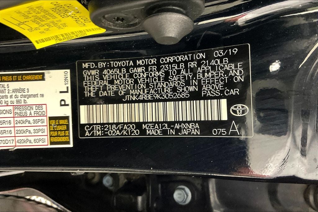 2019 Toyota Corolla Hatchback SE