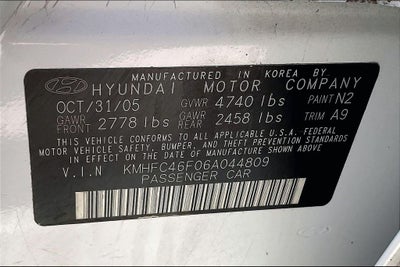2006 Hyundai Azera SE