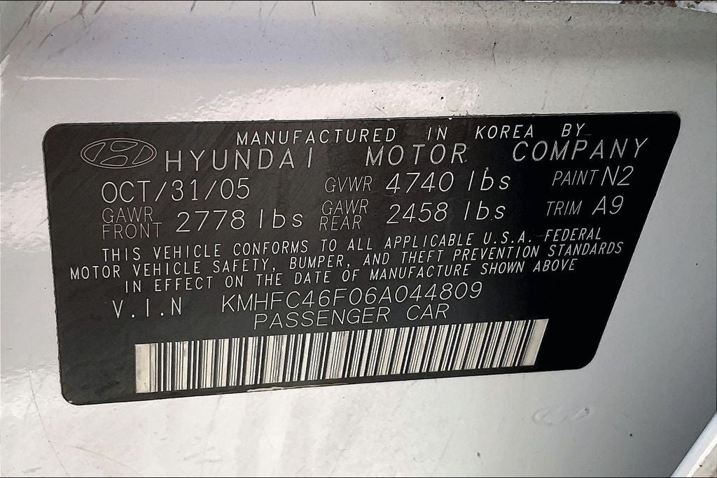 2006 Hyundai Azera SE
