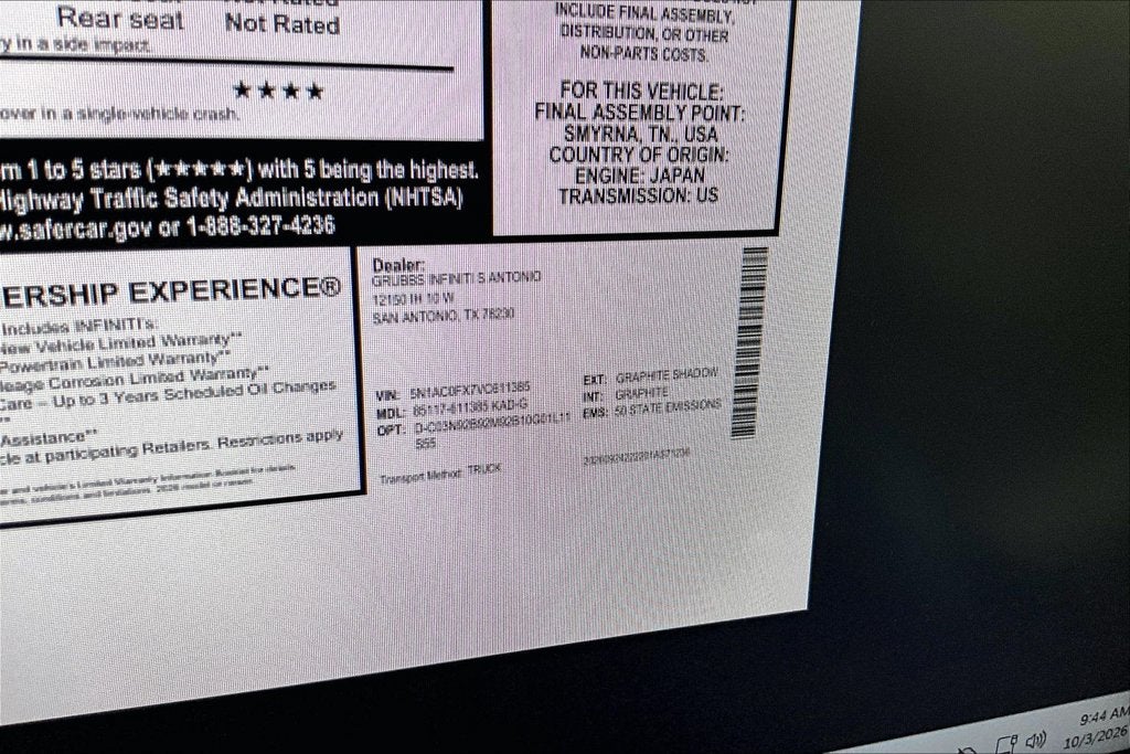 2027 INFINITI QX65 SPORT