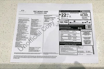 2027 INFINITI QX65 AUTOGRAPH