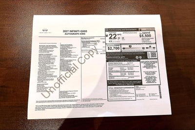 2027 INFINITI QX65 AUTOGRAPH