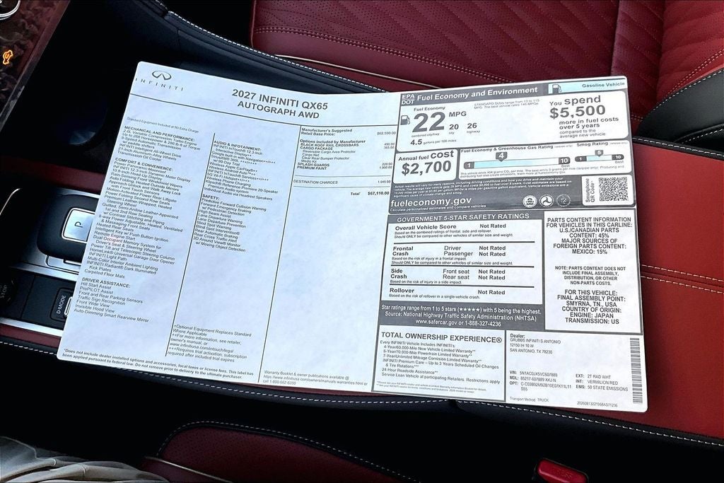 2027 INFINITI QX65 AUTOGRAPH